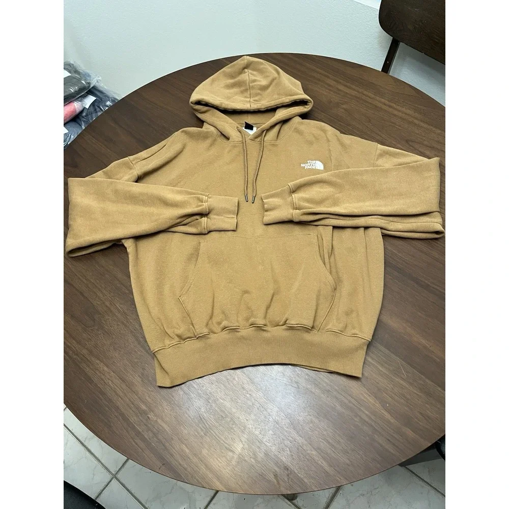 The North Face Men's Brolapse Hoodie zip pocket warm - Yellow Brown - Medium